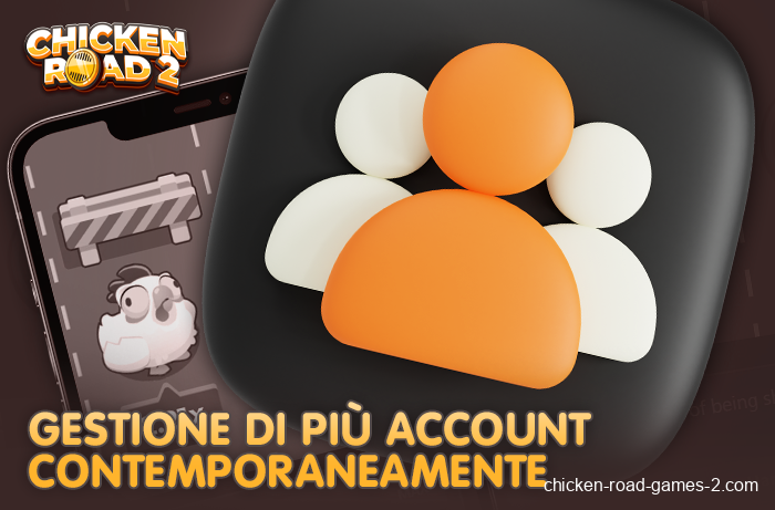 Account multipli nell'app mobile Chicken Road 2