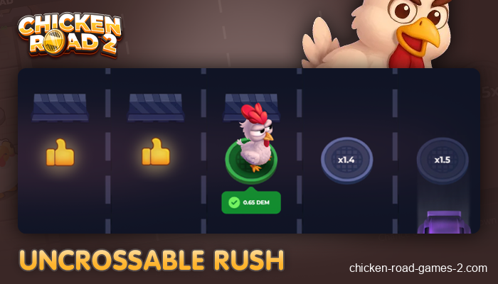 Gioco online Uncrossable Rush per scommesse con soldi veri