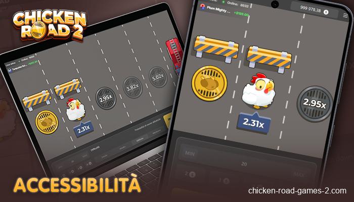 Disponibilità del gioco online Chicken Road 2 per computer e telefoni