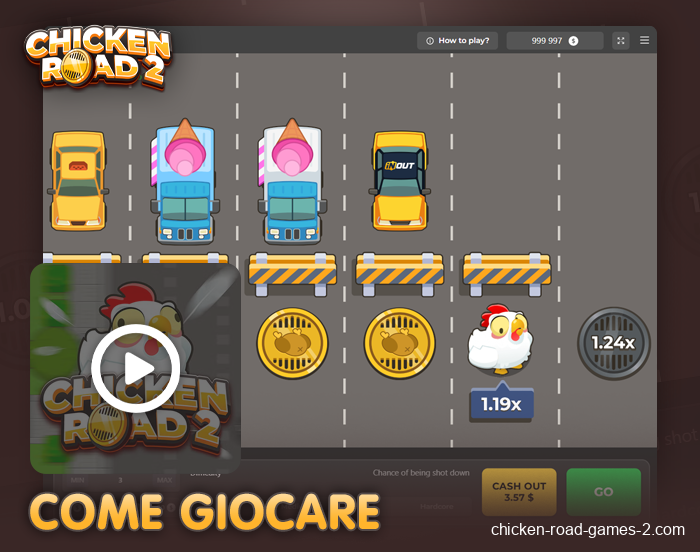 Istruzioni per iniziare a giocare a Chicken Road 2